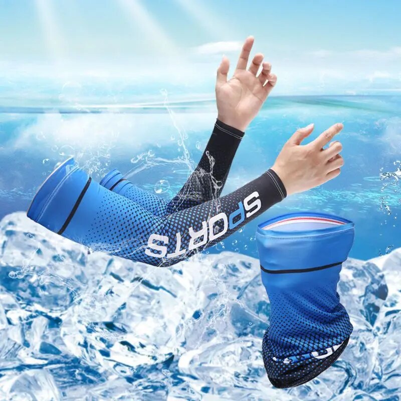 Outdoor Sport Gloves - 2Pcs Set Sun UV Protection Long