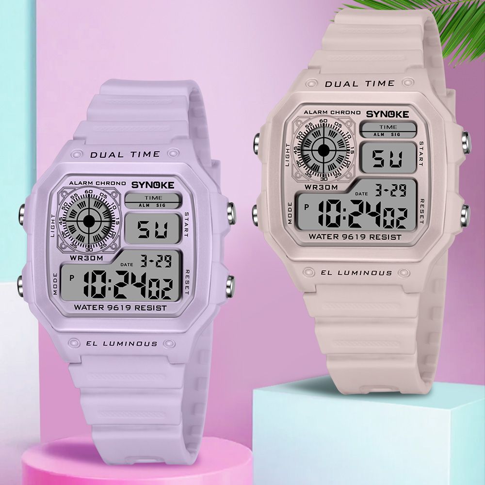 Outdoor Sport Watch - SYNOKE Digital Watches Lady Sports Luminous
