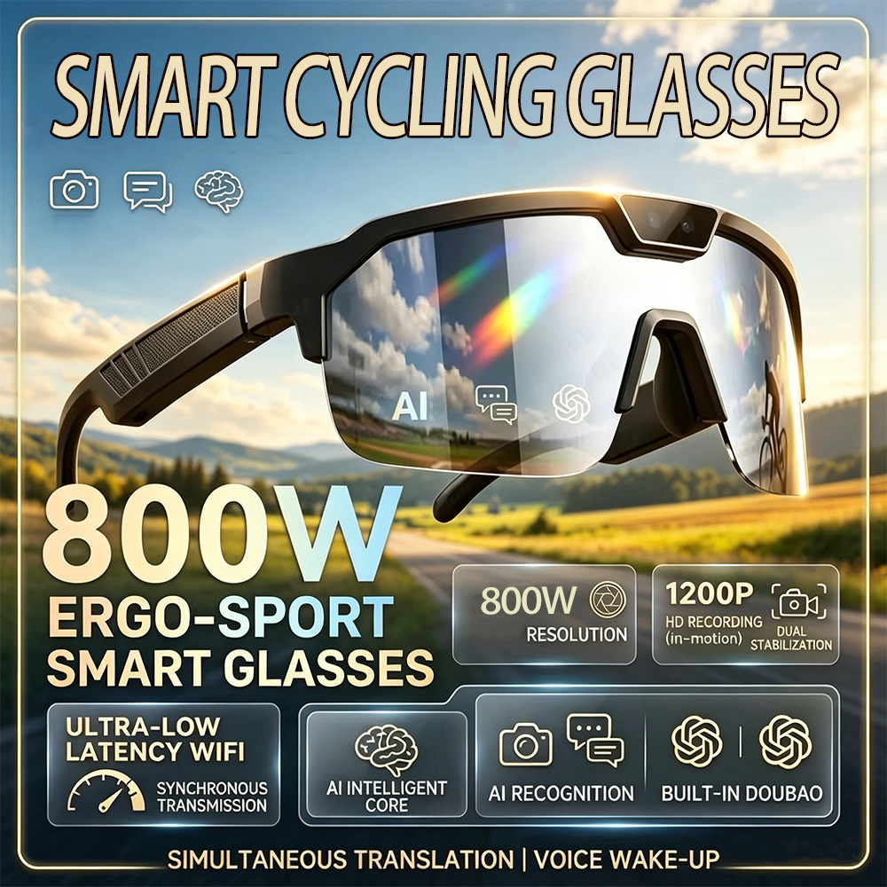Outdoor Sport Glasses - 2026 Cycling Glasses with 800W HD