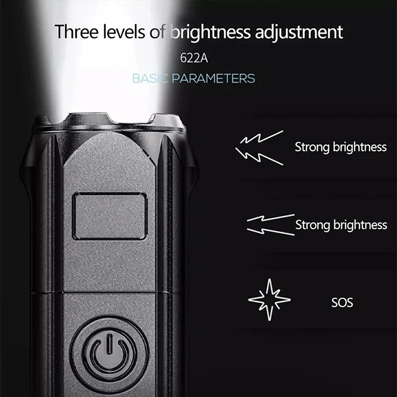 LED Camping Torch Flashlight H - огляд і ціна Outdoor Spotlight