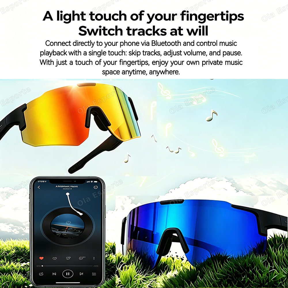Cycling Smart Glasses HD Bluet - огляд і ціна Outdoor Sport Glasses