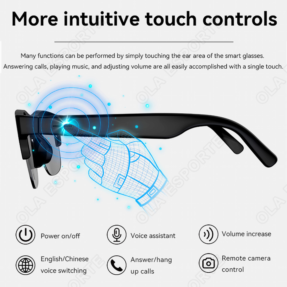 NEW Smart Glasses V5.3 Bluetoo - огляд і ціна Outdoor Sport Glasses