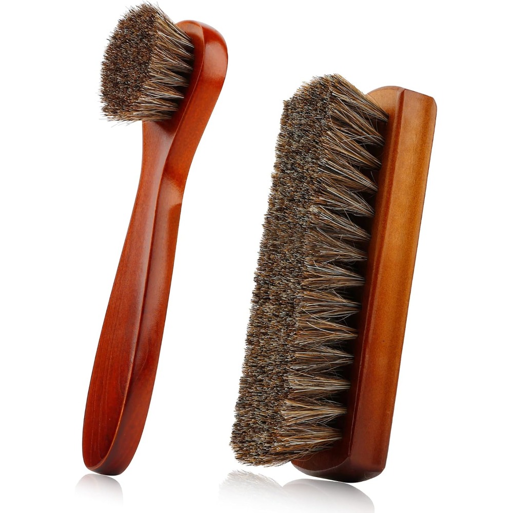 2 Pc Horsehair Shoe Brush Set, - огляд і ціна Brushing Boot Horse