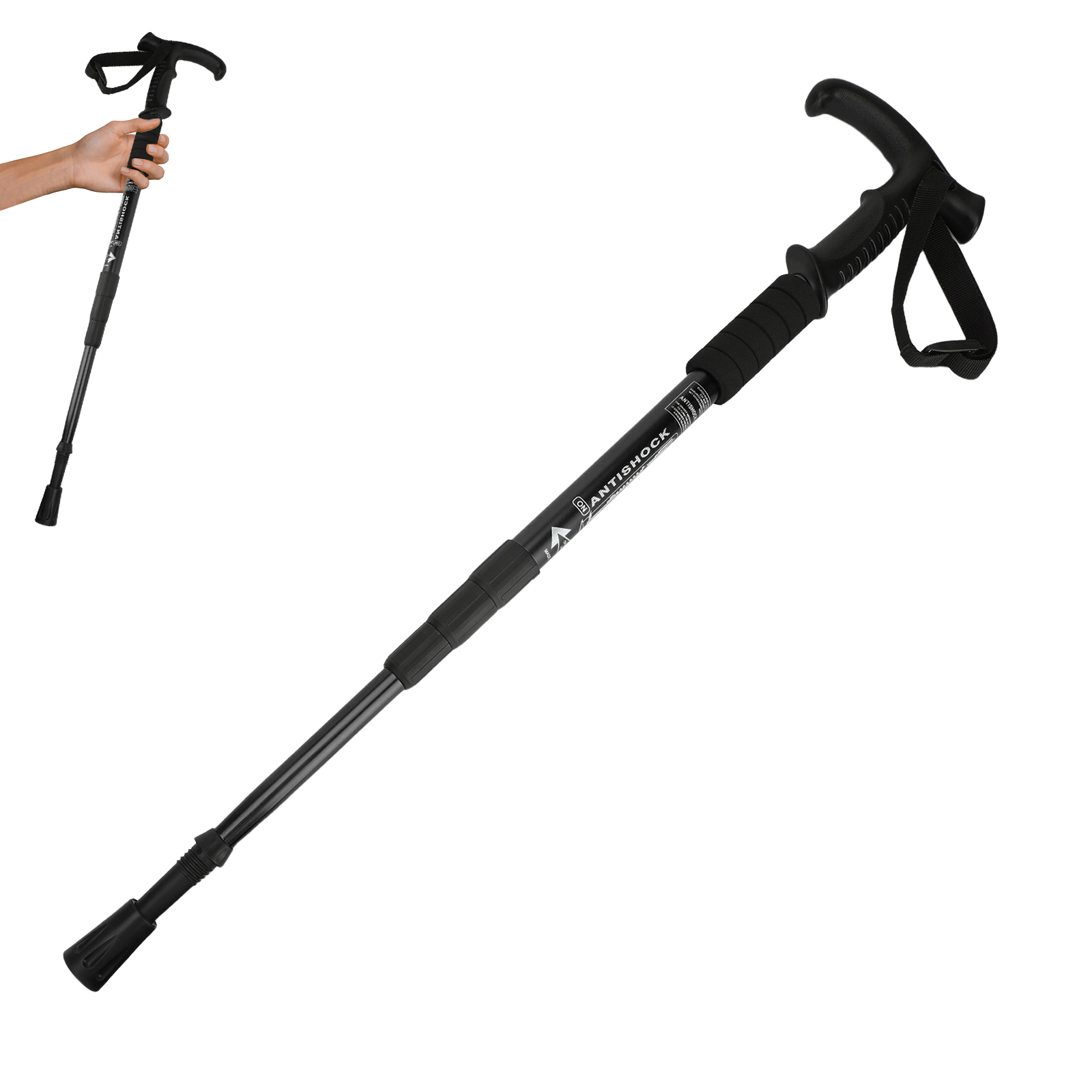 Aluminum Alloy Walking Stick f - огляд і ціна Outdoor Sport Climbing Gear