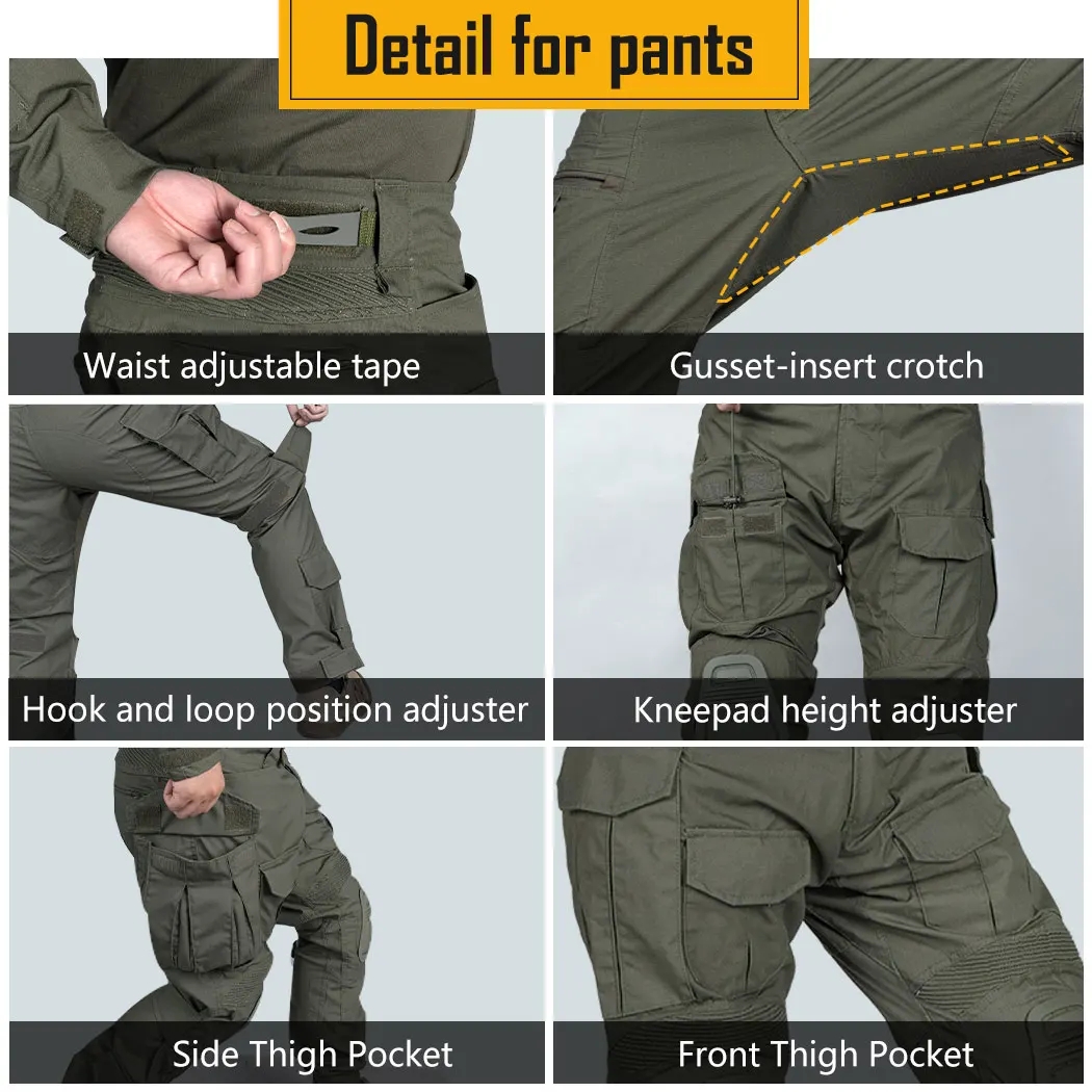 G3 Combat Pants +Pads Elastic  - огляд і ціна Outdoor Sport Climbing Gear