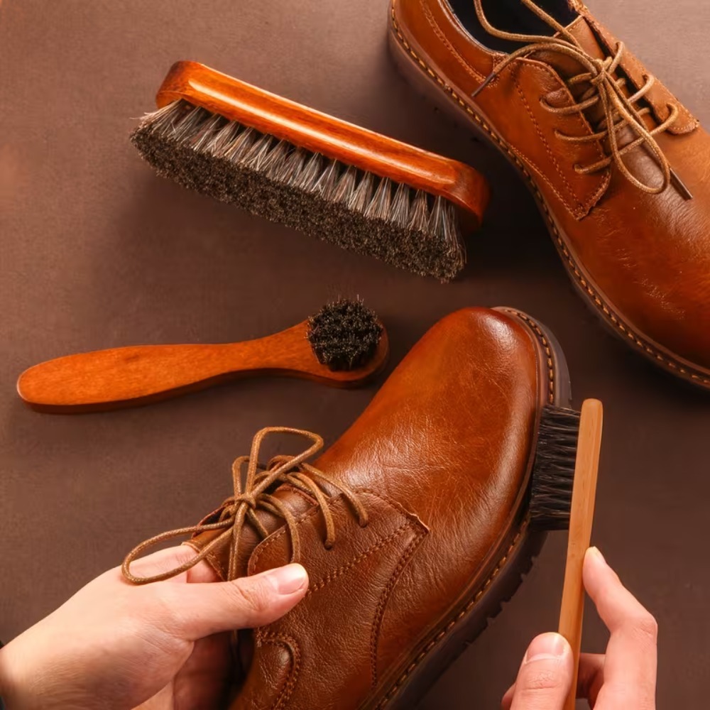 3PCS Horsehair Shoe Brush Set  - огляд і ціна Brushing Boot Horse
