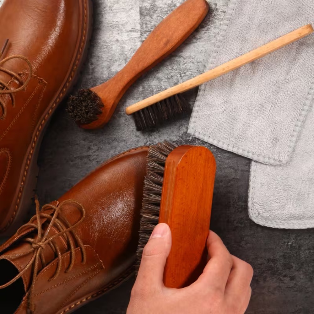 3PCS Horsehair Shoe Brush Set  - огляд і ціна Brushing Boot Horse