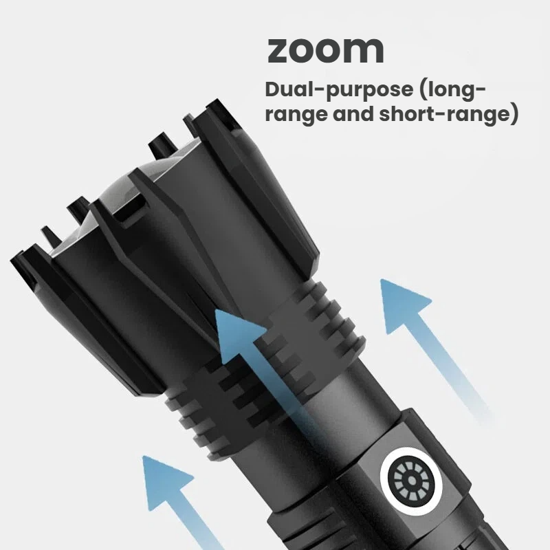 High-power P90 LED Flashlight  - огляд і ціна Outdoor Spotlight