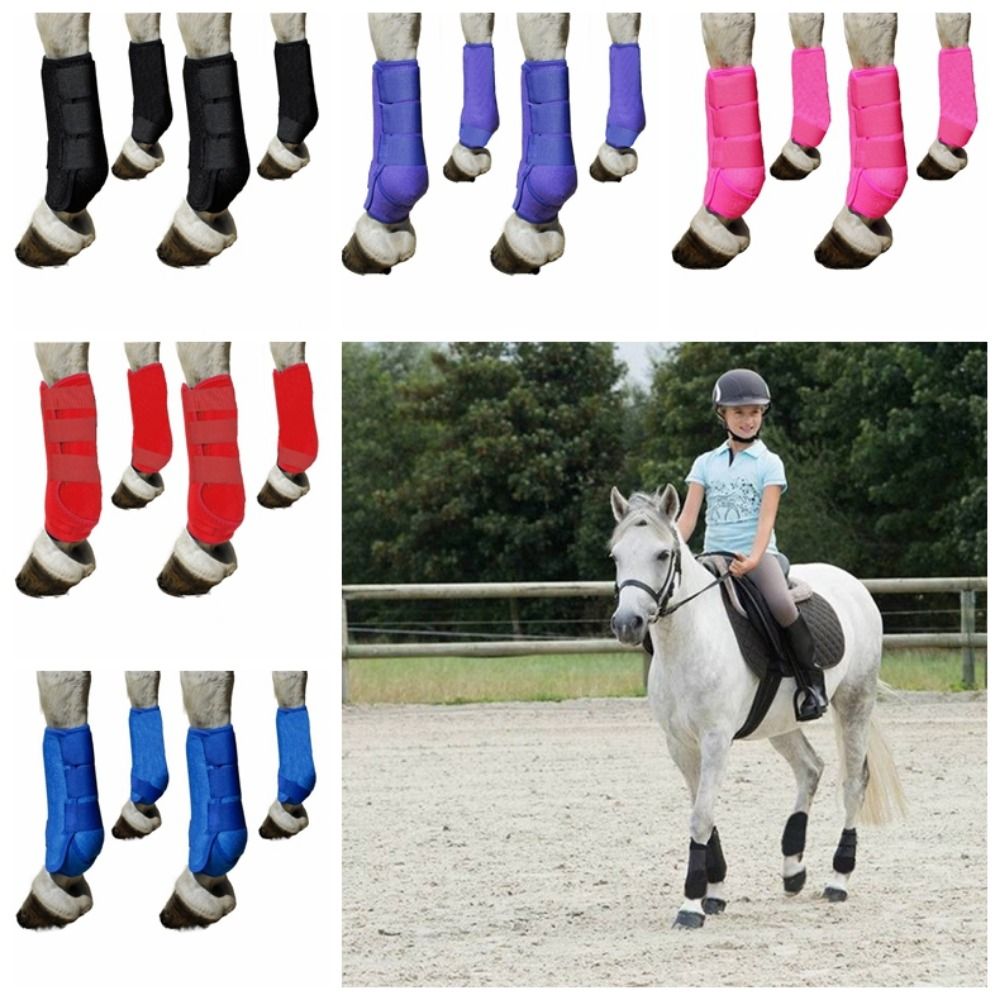 4pcs/set Colorful Horse Sport  - огляд і ціна Brushing Boot Horse