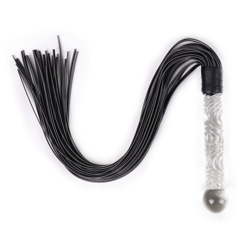 70cm Glass Handle Black Leathe - огляд і ціна Riding Crop Dressage