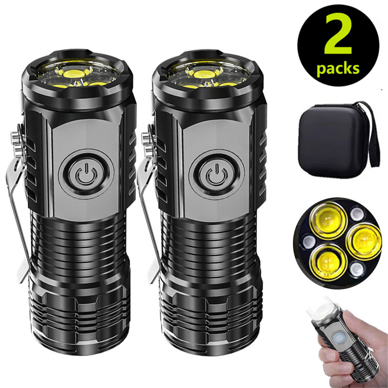 Mini 3LED Flashlight With Pen  - огляд і ціна Outdoor Spotlight