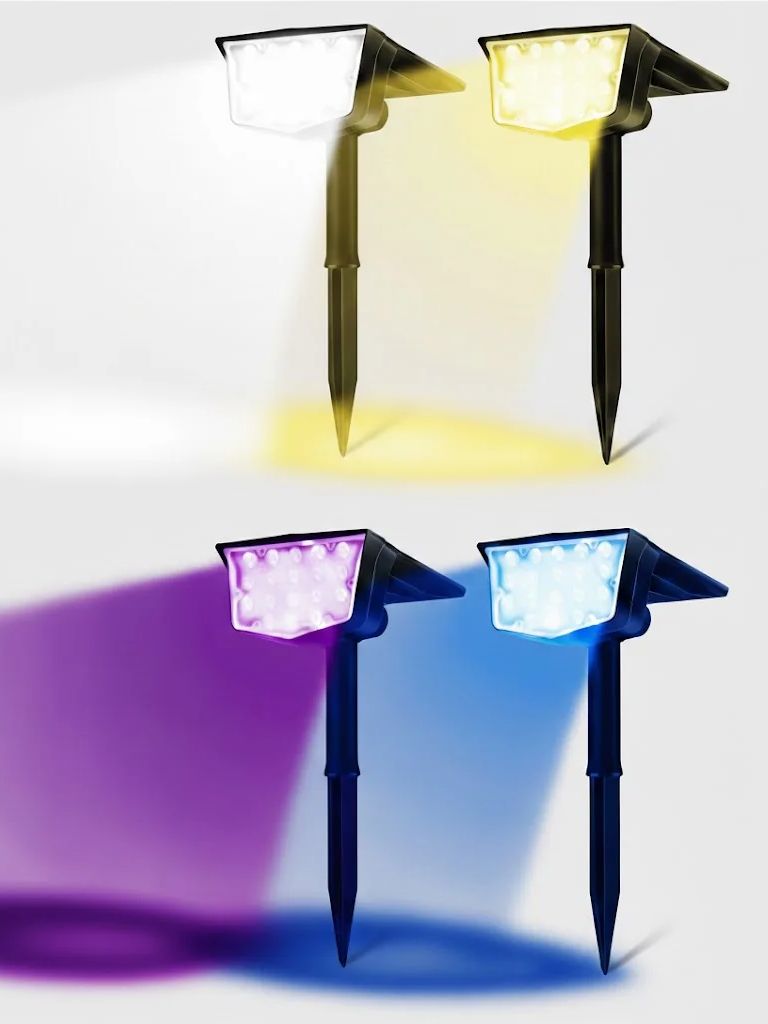 2Pcs Solar Outdoor Spot Lights - огляд і ціна Outdoor Spotlight