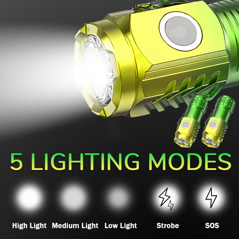 Mini 3LED Flashlight With Pen  - огляд і ціна Outdoor Spotlight