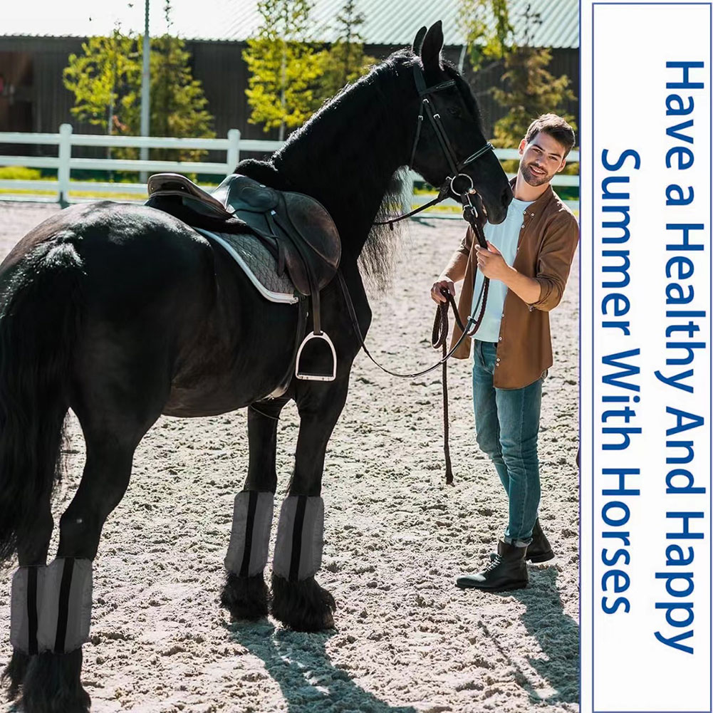 4Pcs Mesh Fly Boots For Horses - огляд і ціна Brushing Boot Horse