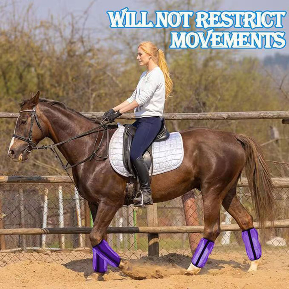 4Pcs Mesh Fly Boots For Horses - огляд і ціна Brushing Boot Horse